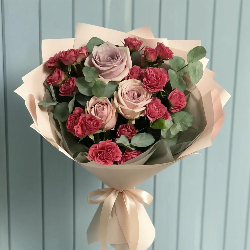 Букет цветов из: Гвоздики и Розы в Петровское