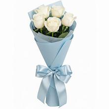 Букет 5 Белых роз Проуд #REPLACE_PRED# Петровское