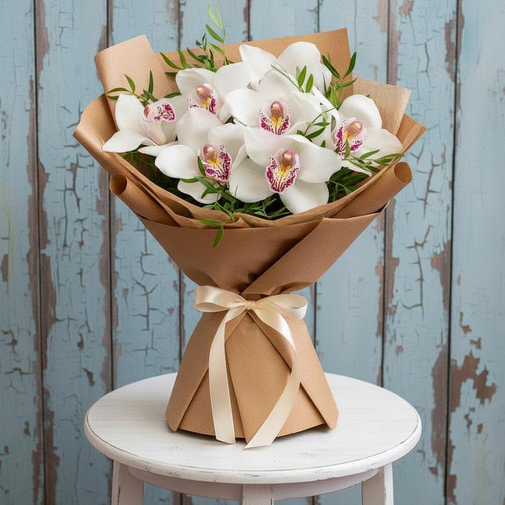 Букет цветов из: Орхидеи и Розы в Петровское