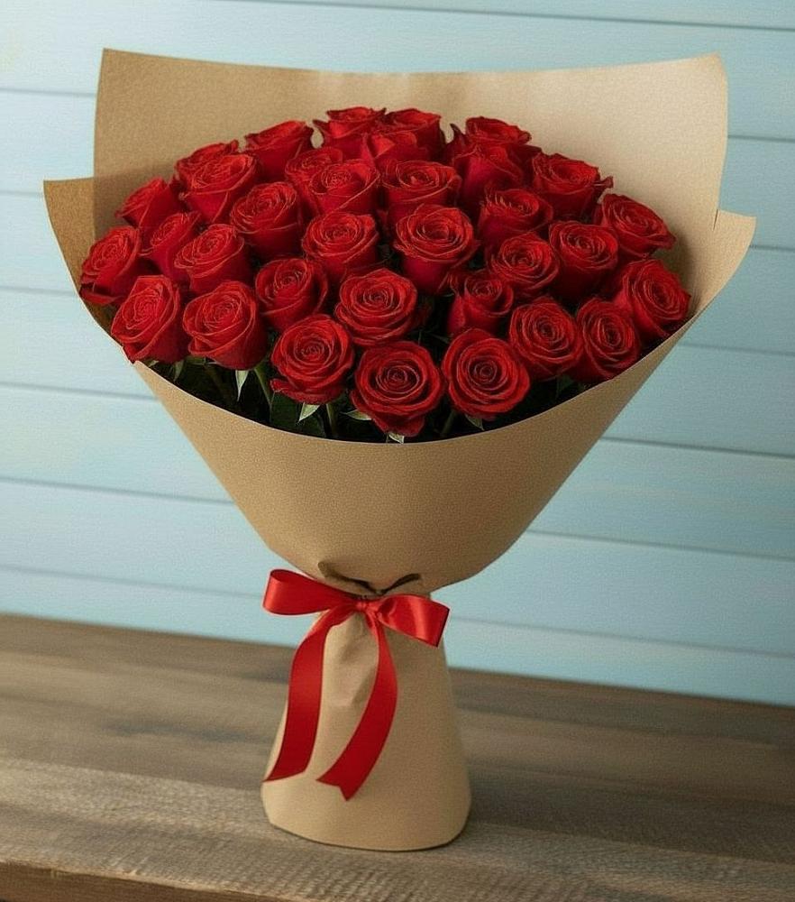 Букет Красные розы Милано в Петровское