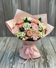 Букет цветов из:  Гвоздики, Розы и Хризантемы #REPLACE_PRED# Петровское