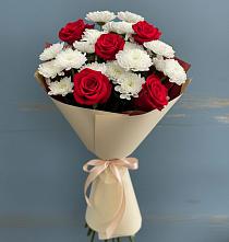 Букет цветов из:  Розы и Хризантемы в Петровское